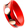 Generique Cockring Rubber 3 snaps Rouge